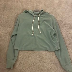 Target cropped sweatshirt with hood